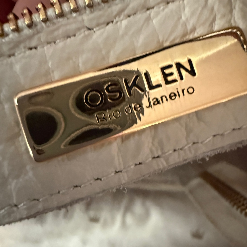 osklen rio de janeiro bag 
Elegant Cream Leather Tote Bag - Picture 12 of 15